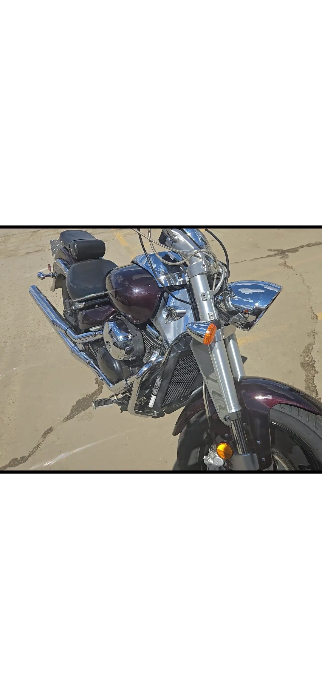 Motorcycle overhead view